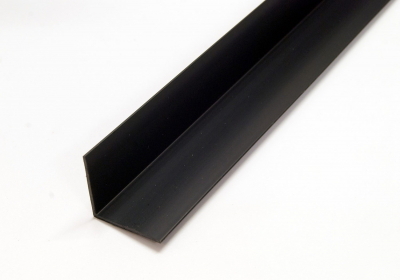 PLASTIC ANGLE BLACK 19mm x 19mm x 2440mm