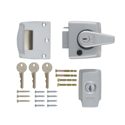ERA 1830-35  HIGH SECURITY NIGHT LATCH SATIC CHROME 40MM