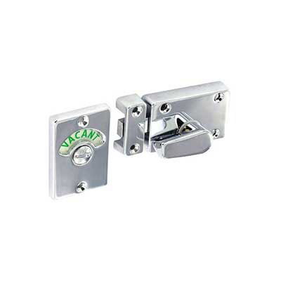 TOILET DOOR INDICATOR BOLT CHROME
