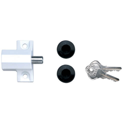 YALE P114 PATIO DOOR LOCK WHITE