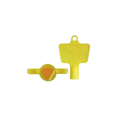 YELLOW PLASTIC METER BOX KEY