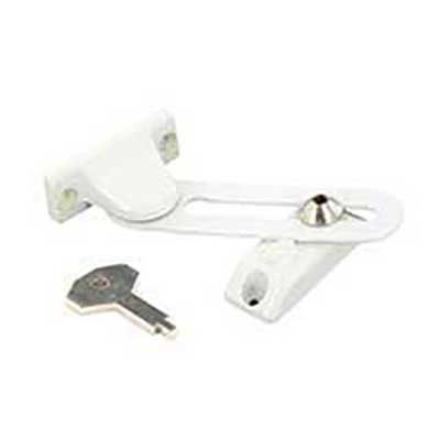 WHITE WINDOW RESTRICTOR 90mm