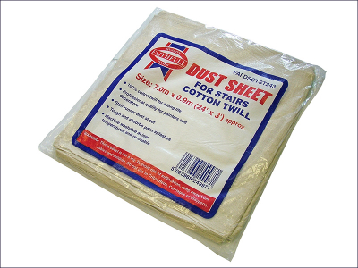 STAIRWAY COTTON TWILL DUST SHEET 24ft x 3ft FAIDSCTST243