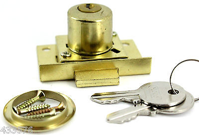 DRAWER LOCK EB 2 KEYED ELECTRO BRASSED