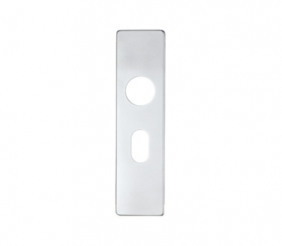 Zoo Hardware ZAAIOPSAP Oval Cover Plates 178x44mm Satin Aluminium 48.5mm