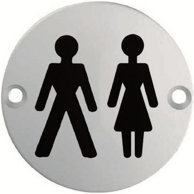 EUROSPEC STEELWORX SIGNAGE SYMBOL UNISEX 76mm dia