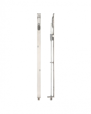 ZOO HARDWARE ZAS12SS 457mm x 20mm LEVER ACTION FLUSH BOLT SATIN STAINLESS STEEL