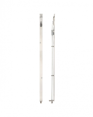 ZOO HARDWARE ZAS13SS 610mm x 20mm LEVER ACTION FLUSH BOLT SATIN STAINLESS STEEL