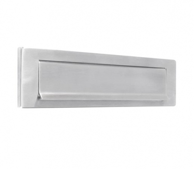 ZOO HARDWARE ZAS37SS LETTER PLATE 340X75mm APERTURE 280x45 SATIN STAINLESS STEEL