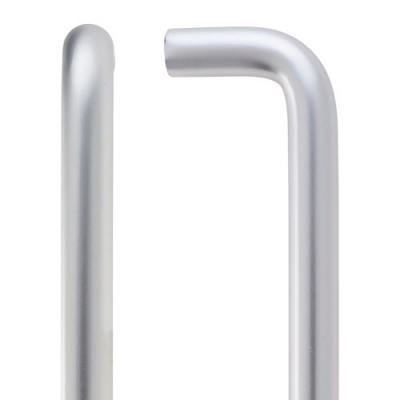ZOO HARDWARE ZAAD600BSA ALUMINIUM D HANDLE 600mm x 19mm