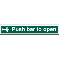 PUSH BAR TO OPEN PVC 600mm x 100mm