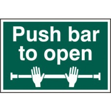 PUSH BAR TO OPEN PVC 300mm x 200mm
