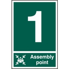 ASSEMBLY POINT 1 PVC 200mm x 300mm