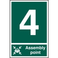 ASSEMBLY POINT 4 PVC 200mm x 300mm