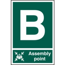 ASSEMBLY POINT B PVC 200mm x 300mm