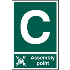 ASSEMBLY POINT C PVC 200mm x 300mm