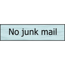 NO JUNK MAIL SSE 200mm x 50mm
