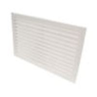 WHITE PLASTIC LOUVRE VENT 231mm X 370mm