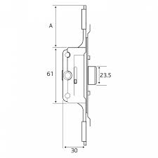 ERA Aubi Saracen Cranked Facep FACEPLATE WINDOW GEARBOX 11.5m