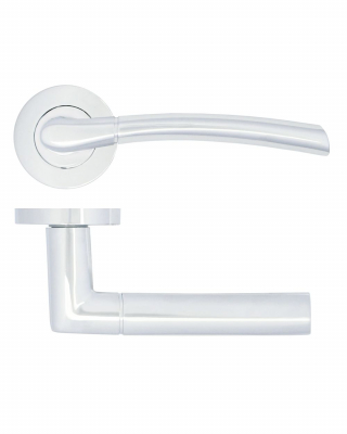 ANDORRA LEVER ON ROSE ZPA100-CP POLISHED CHROME