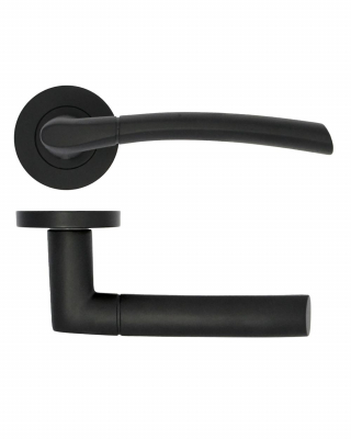 ANDORRA LEVER ON ROSE ZPA100-MB MATT BLACK
