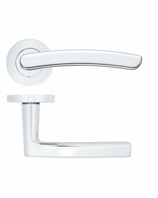 SANTIAGO LEVER ON ROSE ZPA020-CP POLISHED CHROME