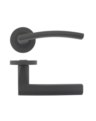 AMALFI ROUND ROSE LEVER FURN ZPZ080OMB OSCURO MATT BLACK