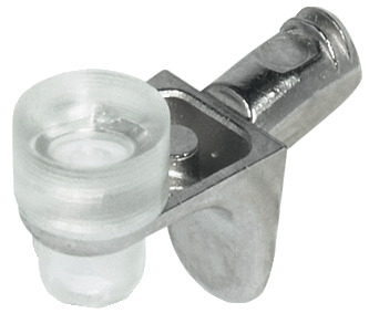 HAFELE GLASS SHELF SUPPORT PLUG IN 282.24.730  NICKEL PLATED