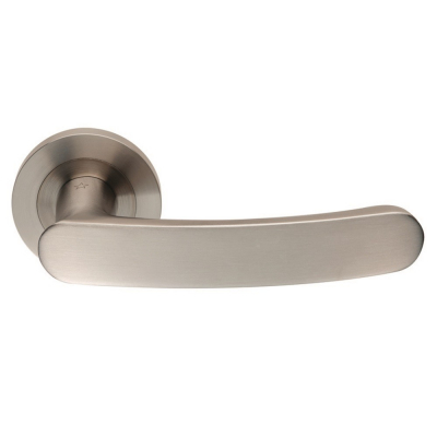 Carlisle Brass Eurospec Steelworx SWL1132SSS Berlindo Lever On Round Rose (DDA Compliant)