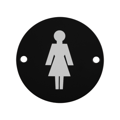 EUROSPEC FEMALE SYMBOL 76mm Di SEX1012MB MATT BLACK