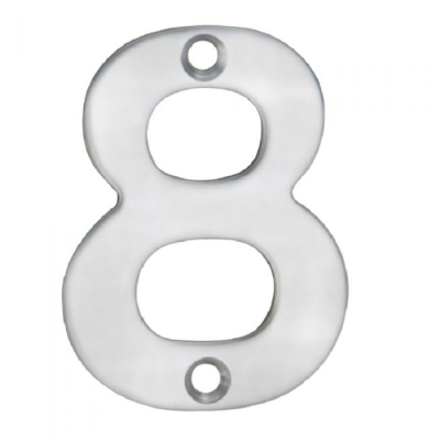 Steelworx 100mm Numeral Inch8Inch NUM10108BSS (Bright Stainless Steel)