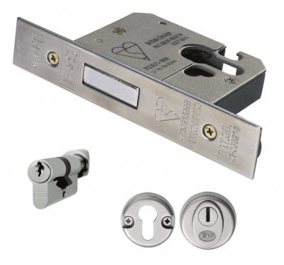 EURO PRO BS CYL/TURN DEADLOCK EDB5030/CT/SSS (COMPLETE SET)