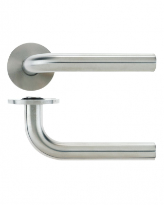 VIER 19mm RADIUS LEVER ON ROSE (VS020S) SATIN STAINLESS