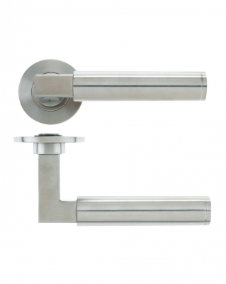 VIER 19mm BERLIN LEVER ON ROSE (VS110S) SATIN STAINLESS