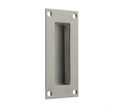 ZOO HARDWARE ZAS10SS FLUSH PULL 100mm x 50mm SATIN STAINLESS STEEL