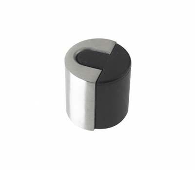 ZAS86SS DOOR STOP FLOOR MOUNTED ROUND SATIN STAINLESS