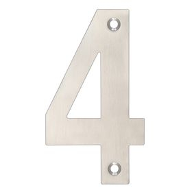 102mm STAINLESS STEEL NUMERAL ZSN04BSS 4