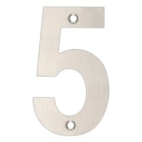 102mm STAINLESS STEEL NUMERAL ZSN05BSS 5