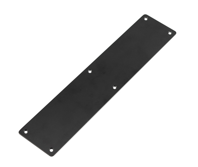 NERO FINGER PLATE RAD CORNERS 350 x 75mm MATT BLACK JMB81