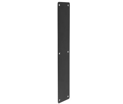 NERO FINGER PLATE RAD CORNERS 475 x 75mm MATT BLACK JMB82