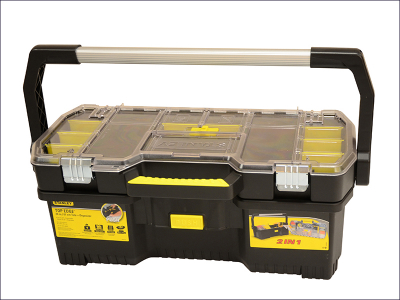 STANLEY 1-97-514 TOOLBOX WITH TOTE ORGANISER 610mm / 24Inch