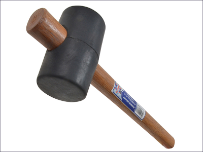 Faithfull FAIRMB212 Rubber Mallet - Black 680g (24oz)