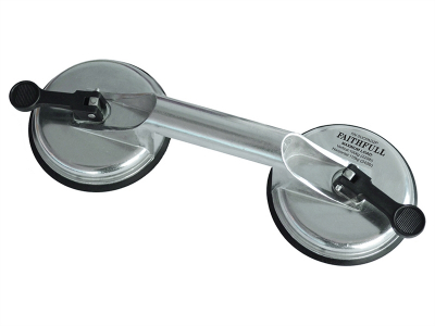 Faithfull FAISUCPAD2P Double Pad Aluminium Pro Suction Lifter