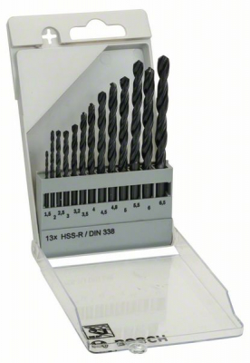 BOSCH HSS 13piece METAL DRILL BIT SET HSS-R 1609 200 201