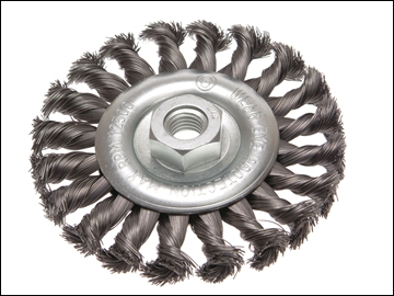 FAITHFULL CIRCULAR WIRE BRUSH 115x12mm M14 Bore FAIWBCT115