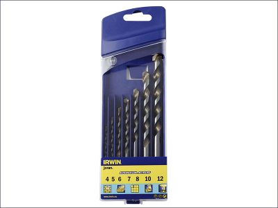 Irwin IRW10501940 Cordless Multi-Purpose Drill Bit Set 7 Piece 4-12mm