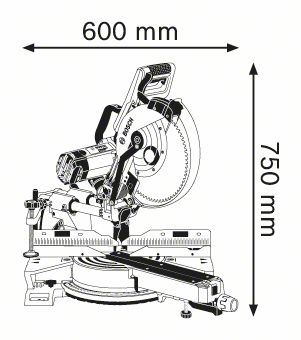 BOSCH GCM 12SDE MITRE SAW 305mm 240v 0601B23170