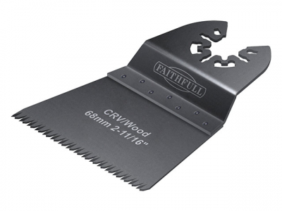 Faithfull FAIMFW68GB Multi-Functional Tool Flush Wood Blade Ground Set 68mm Pack of 5