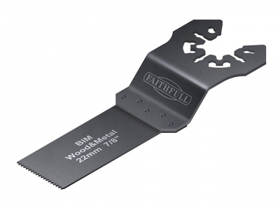 Faithfull FAIMFWM22B Multi-Functional Tool Flush Wood/Metal Blade 22mm Pack of 5