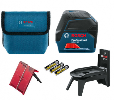BOSCH GCL2-15+RM1 COMBI LASER (MOUNT,TARGET,POUCH)0601066E00